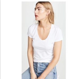 NWOT Theory Tiny Scoop Tee -XS